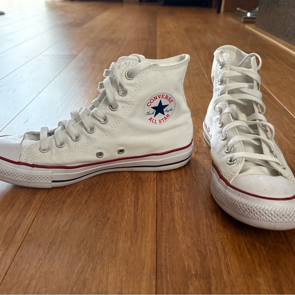 Converse All Star White Canvas High-Tops